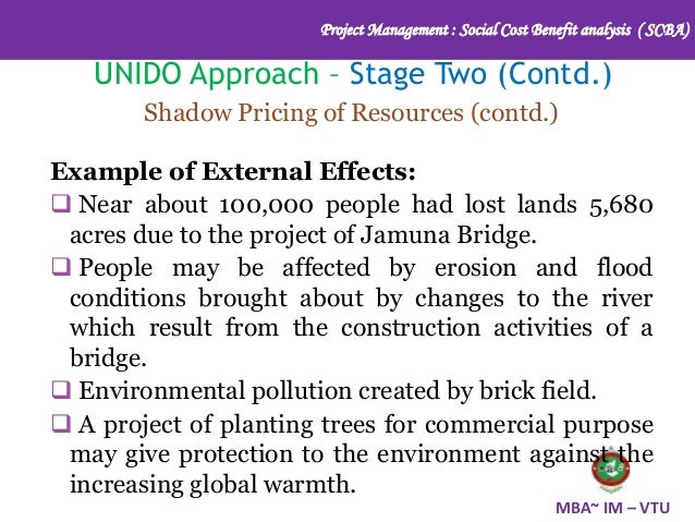 social cost benefit analysis cost benefit analysis examples