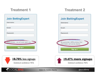 Treatment 1 Treatment 2
@socalbma •Adam Q. Holden-Bache
 