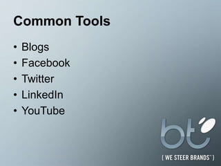 Common ToolsBlogsFacebookTwitterLinkedInYouTube