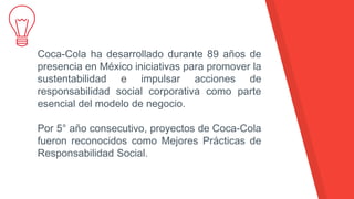 Reconocen Proyectos Sustentables de Coca-Cola