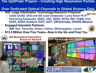 Creating a Planetary Scale OptIPuter