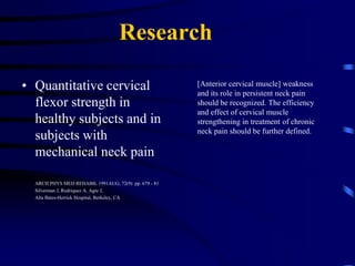 FAQ’s about Cervical Muscular WeaknessWhat is Cervical Muscular Weakness (CMW)?Is neck pain related to CMW?