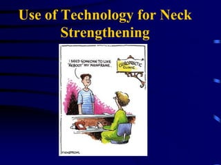 ResearchIsometric strength of the cervical flexor, extensor, and rotator muscles in 220 healthy females aged 20 to 59 years.	Salo PK, Ylinen JJ, Mälkiä EA, Kautiainen H, Häkkinen AH, 	Department of Physical and Rehabilitation Medicine, Central Finland Health Care District, Jyväskylä. Petri.Salo@ksshp.fi	J ORTHOP SPORTS PHYS THER 2006JUL; 36(7)  pp. 495 - 502	CONCLUSIONS: Women aged 20 to 59 years appear to have similar absolute isometric neck muscle strength levels. Thus these values can be used as reference for the working-age female population. 