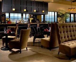 Built-in Bar at country club lounge
