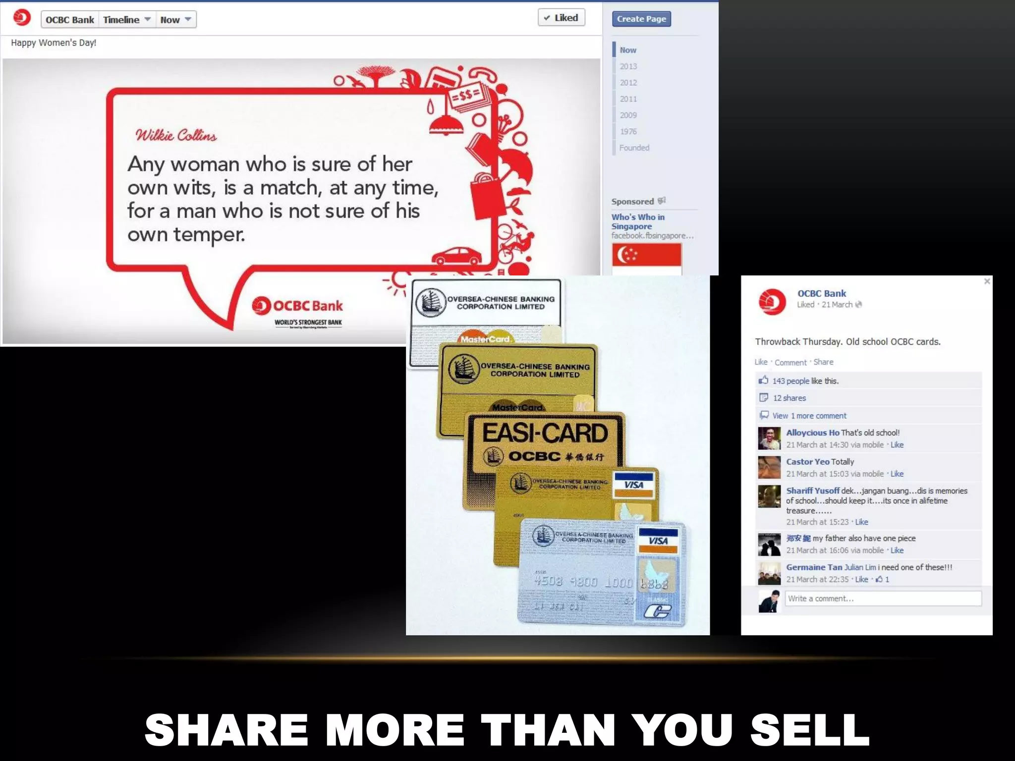 SHARE MORE THAN YOU SELL
 
