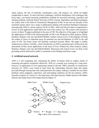 Artificial Neural Networks for Construction Management: A Review | PDF