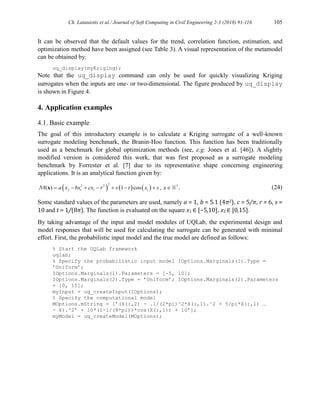 The Gaussian Process Modeling Module in UQLab | PDF