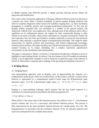 The Gaussian Process Modeling Module in UQLab | PDF