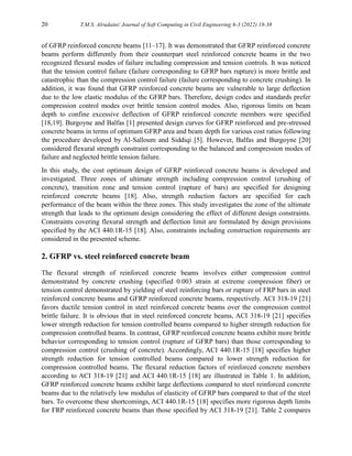 Optimization of Concrete Beams Reinforced with GFRP Bars | PDF