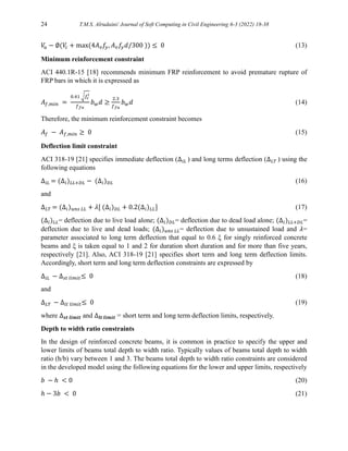Optimization of Concrete Beams Reinforced with GFRP Bars | PDF