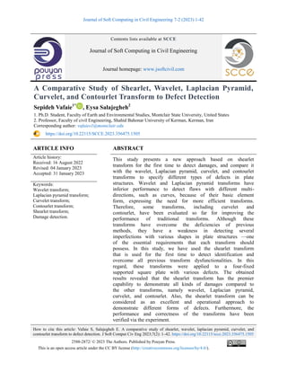 A Comparative Study of Shearlet, Wavelet, Laplacian Pyramid, Curvelet ...