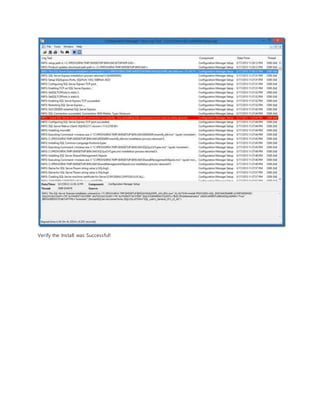 Verify the Install was Successful!
 