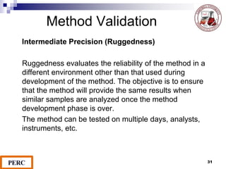 Analytical Method Validation | PPT