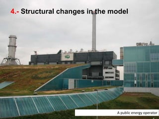 4.- Structural changes in the model
A public energy operator
 
