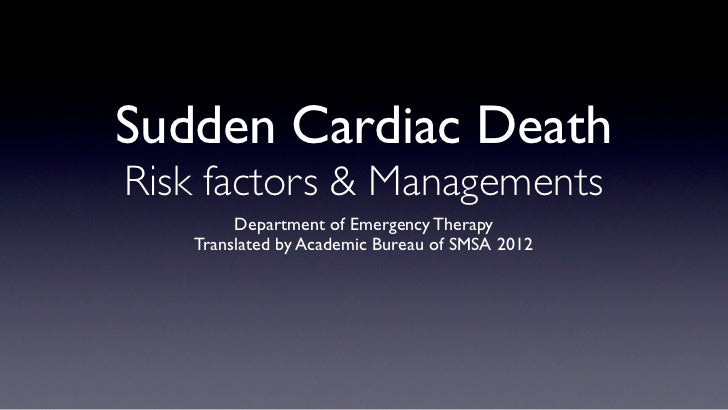 Sudden Cardiac Death