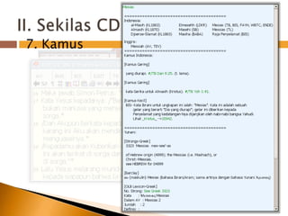 II. Sekilas CD SABDA© (lanjutan)17. Kamus23465