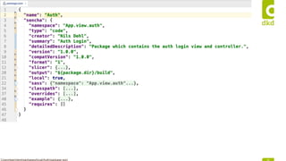 Dynamic package loading and routing with Ext JS | PPTX