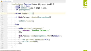 Dynamic package loading and routing with Ext JS | PPTX