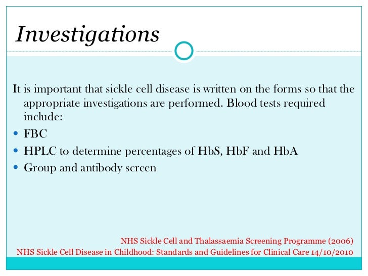 Sickle cell disease