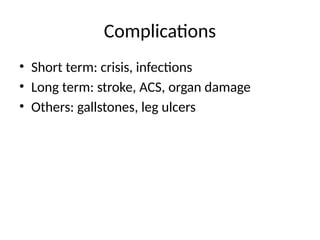 Comprehensive Overview of Sickle Cell Disease: Genetics ...