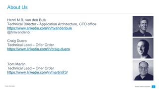 Charles Schwab Corporation
About Us
Henri M.B. van den Bulk
Technical Director - Application Architecture, CTO office
http...