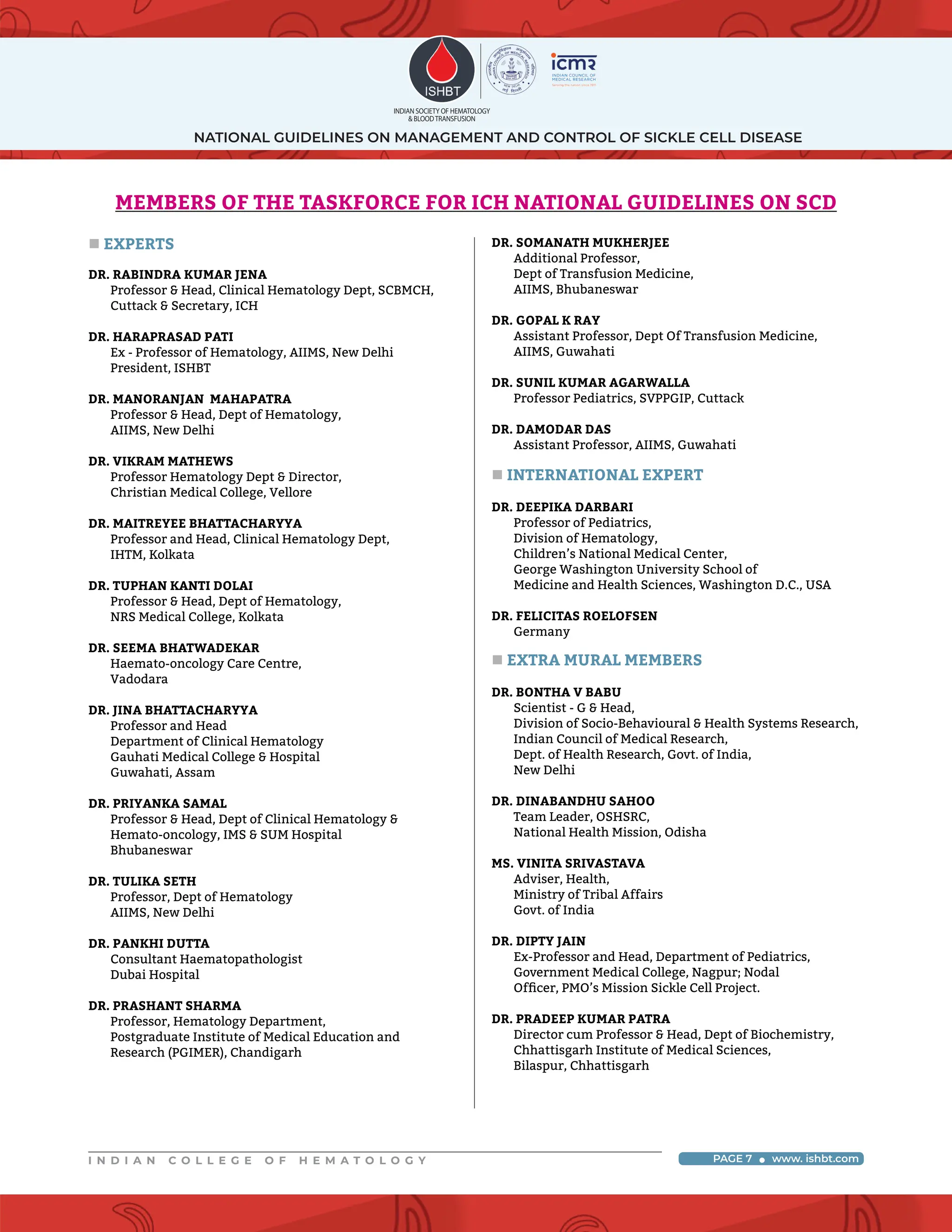 SCD Guideline_ICH_157 PAGES.pdf | Blood Disorders | Diseases and Conditions