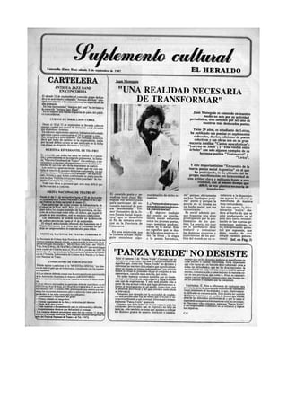 Suplemento Cultural de El Heraldo 05-09-1987