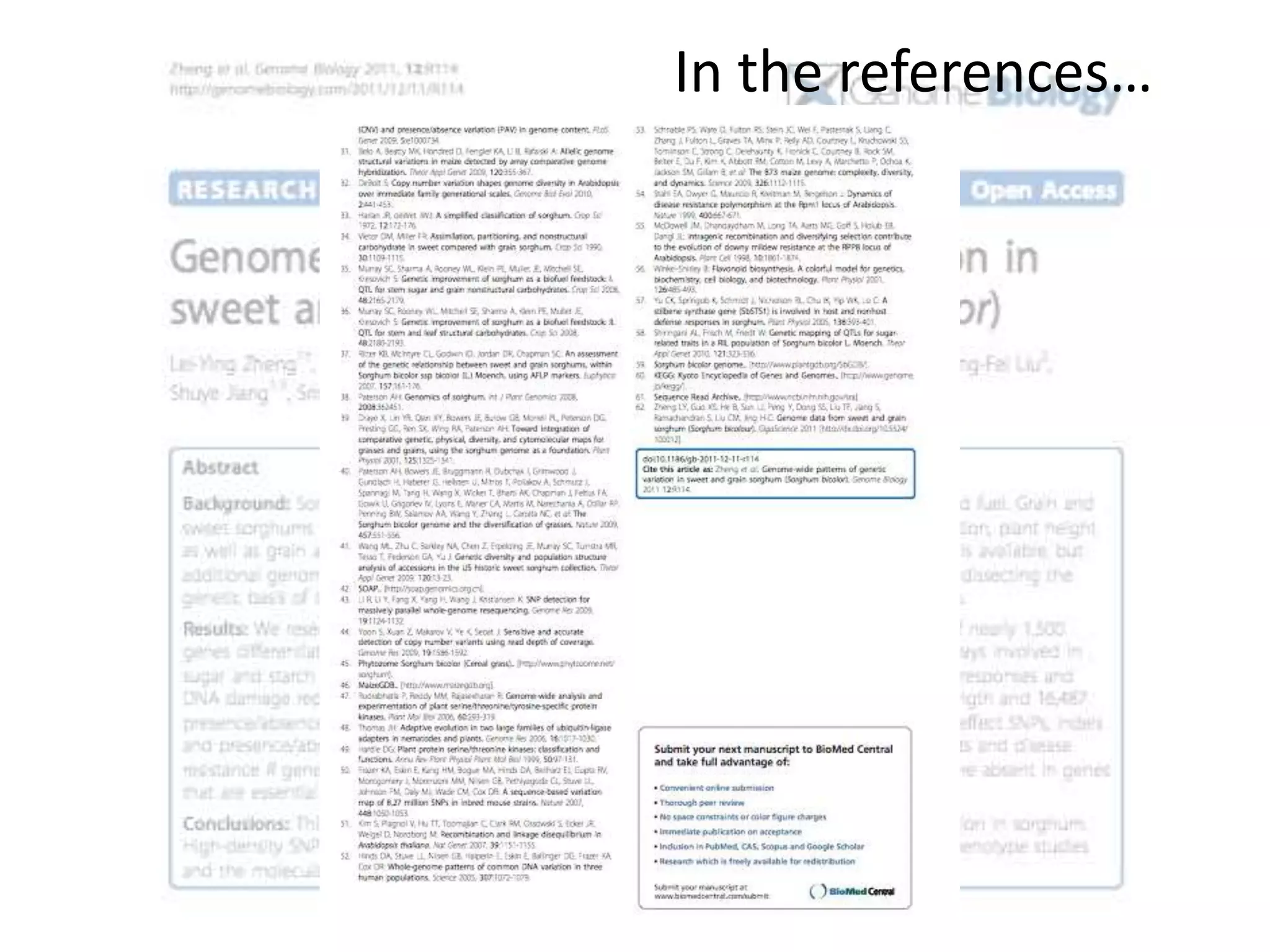 In the references…
 