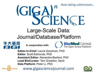 Scott Edmunds: Data Dissemination in the era of "Big-Data"