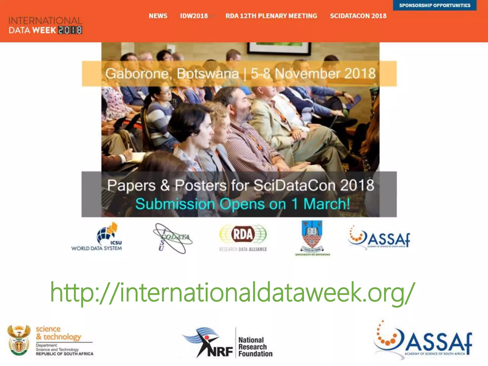 http://internationaldataweek.org/
 