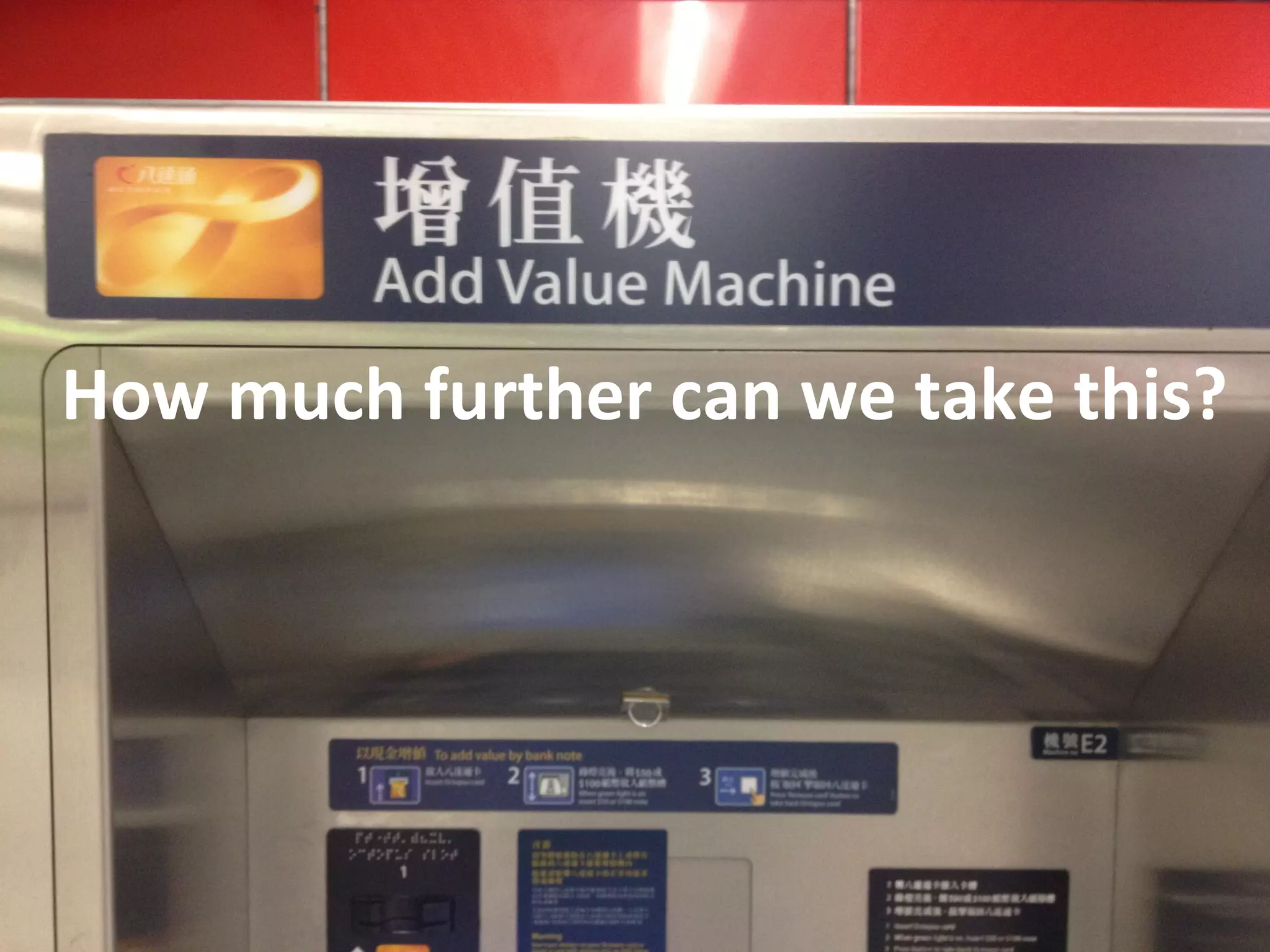 How much further can we take this?
 