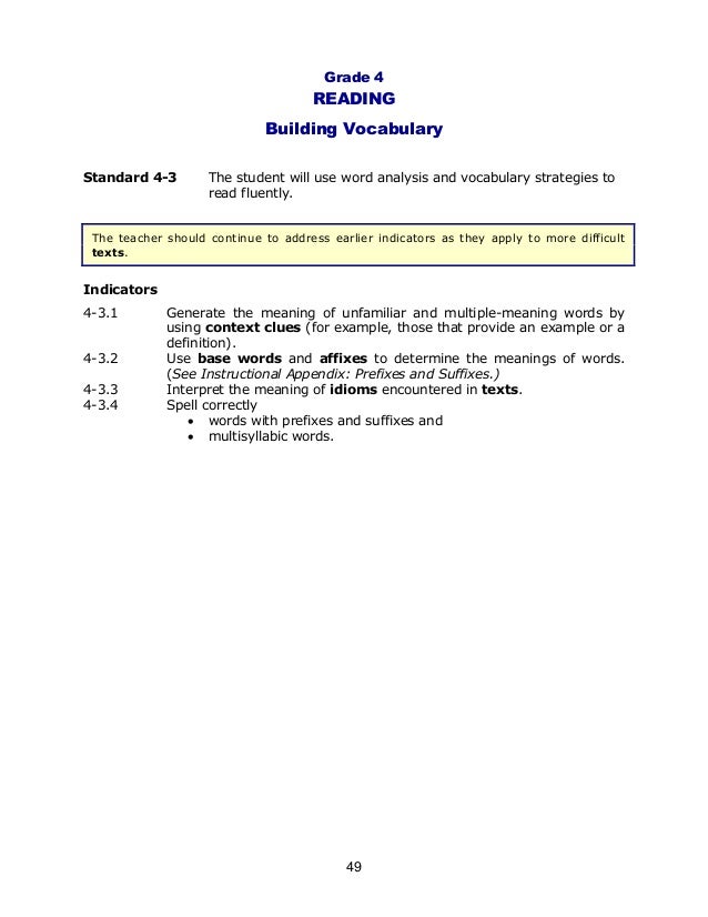 SC ELA Academic Standards