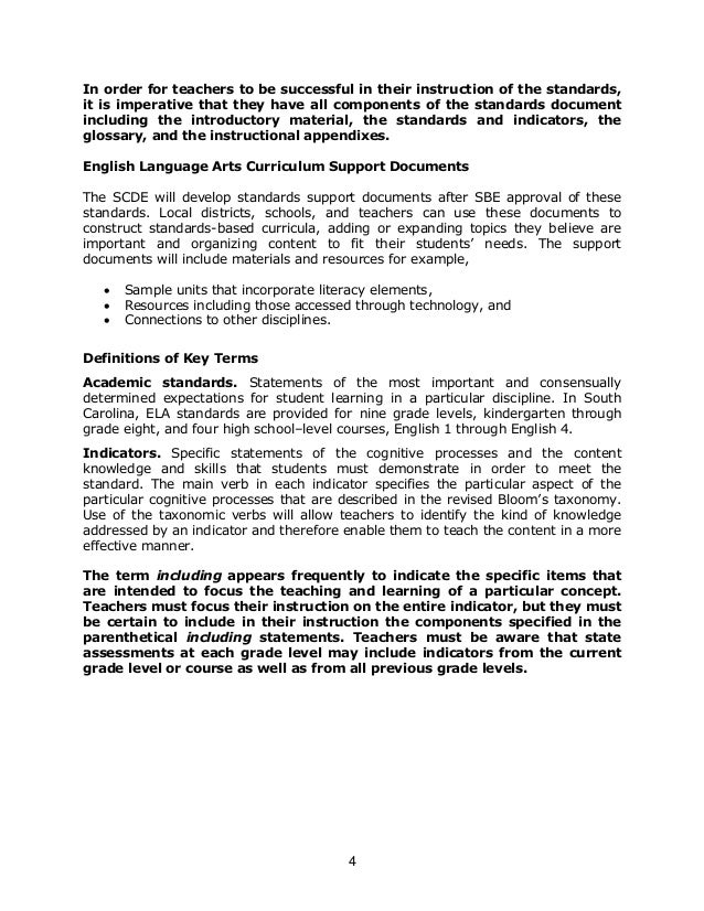 Louisiana Believes Kindergarten Standards Literacy Basics