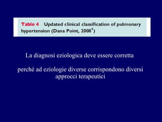 La diagnosi eziologica deve essere corretta  perché ad eziologie diverse corrispondono diversi approcci terapeutici 