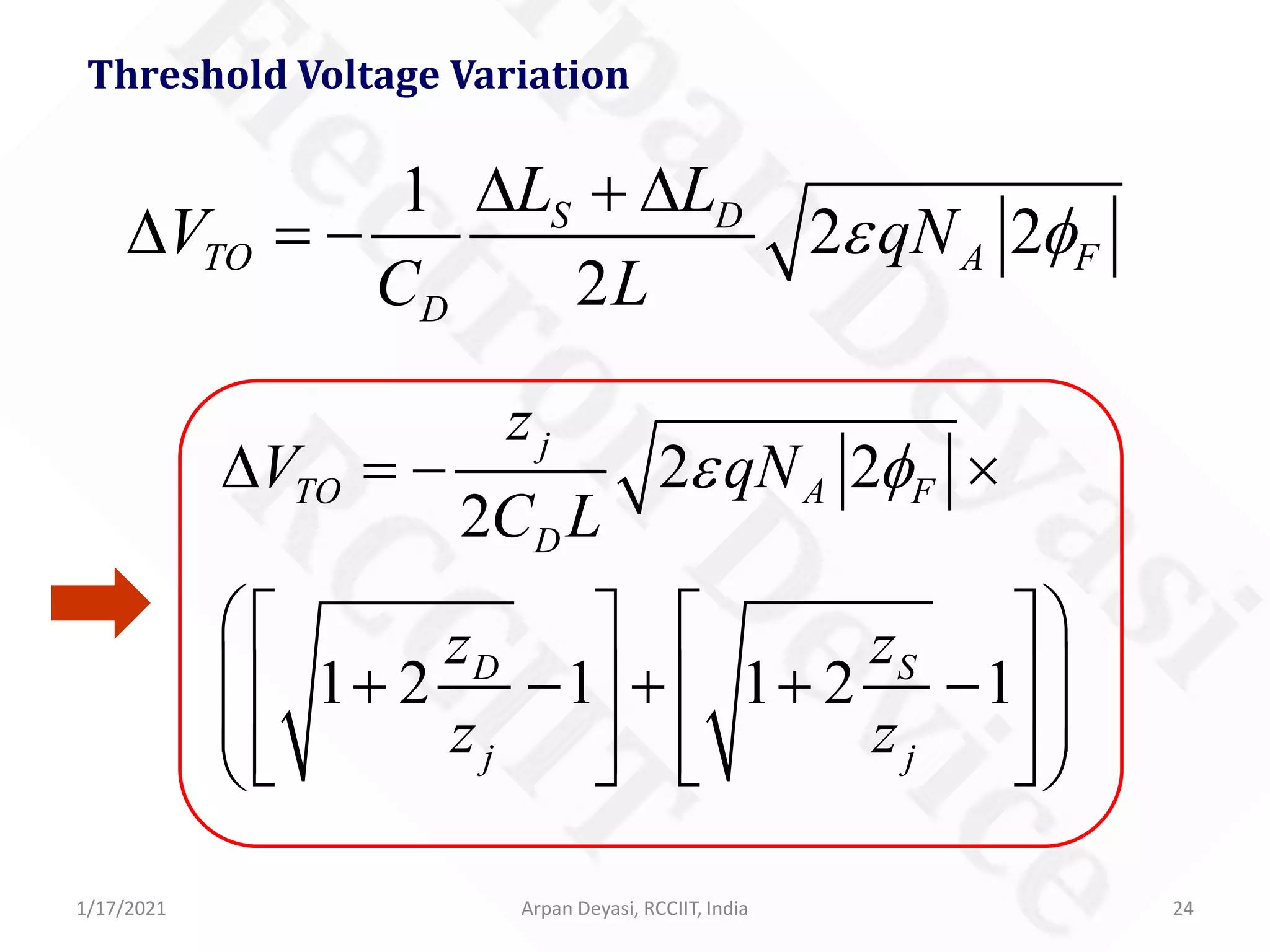 Short-Channel Effects in MOSFET