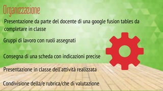 Scenari d'uso collaborativi con la Google Fusione Tables