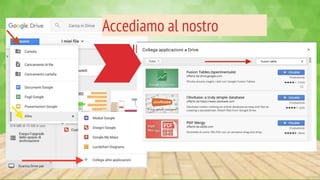 Scenari d'uso collaborativi con la Google Fusione Tables