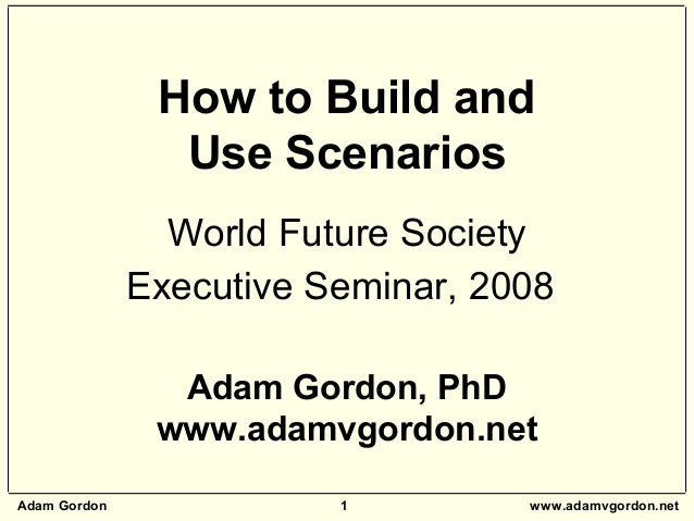 scenario building workshop how