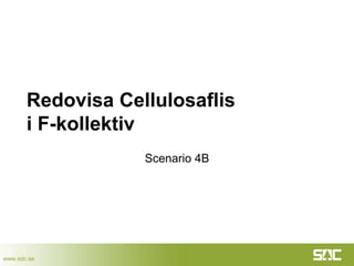 www.sdc.se
Redovisa Cellulosaflis
i F-kollektiv
Scenario 4B
 