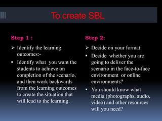 Scenario based learning | PPTX