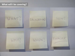 What will I be covering?

 