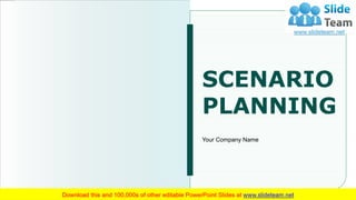 SCENARIO
PLANNING
Your Company Name
 