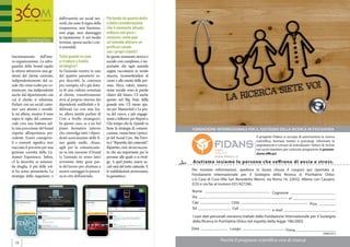 ANNO IV | #02 | 31 GEN 2013
                                       dell’evasività sui social net-   Partendo da quanto detto
                                       work che sono il regno della     e dalla considerazione
                                       trasparenza, non funziona,       che il momento attuale
                                       non paga, anzi danneggia         inibisce non poco i
                                       la reputazione. E nel medio      consumi, come può
          scenario                     termine, spesso anche i con-     un’azienda attivare un
                                       ti aziendali.                    proficuo canale
                                                                        con i propri clienti?
funzionamento dell’inte-               Tutto questo in cosa             In questo momento storico e
ra organizzazione. La salva-           si traduce a livello             sociale così complesso, è im-
guardia della brand equity             strategico?                      portante che ogni azienda
la ottieni attraverso una ge-          Se l’azienda rientra in uno      sappia raccontarsi in modo
stione del cliente coerente,           dei quattro parametri so-        sincero, riconnettendosi al
indipendentemente dal ca-              pra descritti, la coerenza       cuore e alla mente delle per-
nale che viene scelto per co-          per esempio, ed è già dota-      sone. Etica, valori, innova-
municare, ma indipendente              ta di una cultura orientata      zione sociale sono le parole
anche dal dipartimento con             al cliente, transitivamente      chiave del futuro. C’è anche
cui il cliente si relaziona.           avrà al proprio interno dei      questo nel Big Data della
Parlare con un social custo-           dipendenti soddisfatti e fi-     grande rete. C’è meno spa-
mer care attento e sensibi-            delizzati (se così non fos-      zio per Masterchef e La pro-
le mi allieta, mentre il tono          se, allora inutile parlare di    va del cuoco, e più engage-
sopra le righe del commer-             Crm a livello strategico).       ment e follower per Report e
ciale crea una frattura nel-           In questo caso, se a un bel      Che tempo che fa. Quindi va
la mia percezione del brand            piano formativo interno          bene la strategia di comuni-      FONDAZIONE INTERNAZIONALE PER IL SOSTEGNO DELLA RICERCA IN PSICHIATRIA
rispetto all’esperienza pre-           che coinvolga tutti i dipen-     cazione, vanno bene i princi-
cedente. Essere consapevo-             denti associassimo delle li-     pi del Social Crm. Ma l’invi-                                           Il progetto Fidans si occupa di promuovere la ricerca
li e coerenti significa aver           nee guida snelle, chiare,        to è “Ripartite dai contenuti”.                                         scientifica, formare medici e psicologi, informare la
                                                                                                                                                popolazione e cercare di individuare i fattori di rischio
tracciato il percorso per una          agili per la comunicazio-        Ripartire, cioè, da un raccon-                                          nei nostri bambini per costruire programmi di preven-
gestione corretta della Cu-            ne in rete inerente il brand     to che sia importante per le                                            zione efficaci.
stomer Experience. Infine,             (e l’azienda in senso lato)      persone alle quali ci si rivol-                www.ﬁdans.it
c’è la sincerità: se un’azien-         avremmo fatto gran par-          ge. A quel punto, essere so-      Aiutiamo insieme le persone che soffrono di ansia e stress.
da sbaglia, il più delle vol-          te del lavoro per sfruttare a    cial sarà del tutto naturale. E
te ha senso ammetterlo. La             nostro vantaggio la presen-      le soddisfazioni arriveranno,     Per ricevere informazioni, spedisca in busta chiusa il coupon qui riportato a:
strategia della negazione o            za in rete dell’azienda.         lo garantisco.                    Fondazione Internazionale per il Sostegno della Ricerca in Psichiatria Onlus
                                                                                                          c/o Casa di Cura Villa San Benedetto Menni, via Roma 16, 22032, Albese con Cassano
                                                                                                          (CO) o via fax al numero 031/427246.
                                                                                                          Nome                                             Cognome
                                                                                                          Via                                                          n°
                                                                                                          Cap                    Città                                                Prov.
                                                                                                          Tel                    Cell                      e-mail
                                                                                                          I suoi dati personali verranno trattati dalla Fondazione Internazionale per il Sostegno
                                                                                                          della Ricerca in Psichiatria Onlus nel rispetto della legge 196/2003.
                                                                                                          Data                  Luogo                                Firma
                                                                                                                                                                                                DNM/2013

                                                                                                                           Perchè il progresso scientifico vive di ricerca!
  19
 