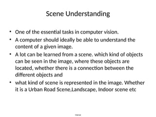 SCENE UNDERSTANDING FOR AUTOMOTIVE APPLICATIONS | PPTX