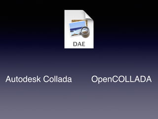 Autodesk Collada OpenCOLLADA
 