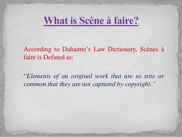 Scenes a faire in india