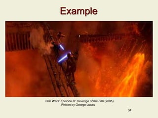 Example
34
Star Wars: Episode III: Revenge of the Sith (2005)
Written by George Lucas
 