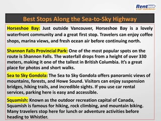 Shannon Howe Scenic Road Trip from Vancouver to Whistler: The Ultimate Sea-to-Sky ...