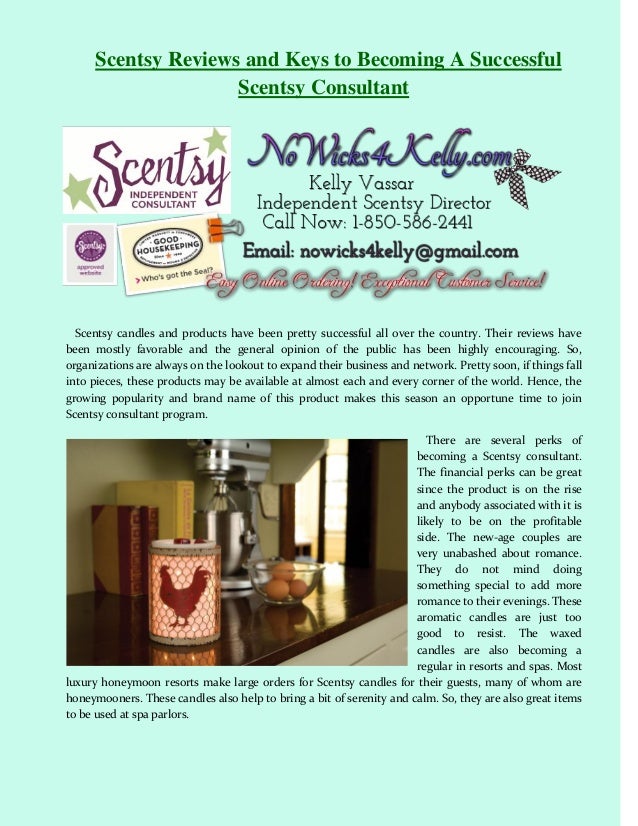 Scentsy reviews and keys to a successful scentsy consultant