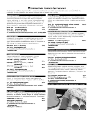 HCC Continuing Education Schedule